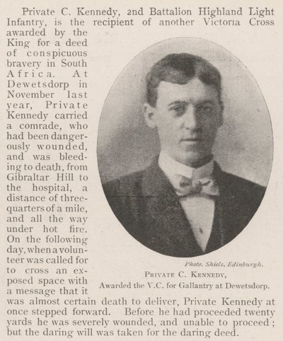 Private C Kennedy, premiado com o VC por Gallantry em Dewetsdorp de English Photographer
