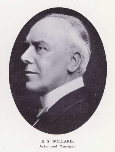 Homens proeminentes de Londres: E S Willard (foto a p/b) de English Photographer