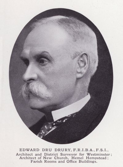 Homens proeminentes de Londres: Edward Dru Drury (foto a p/b) de English Photographer