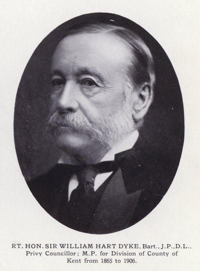Homens proeminentes de Londres: Rt Hon Sir William Hart Dyke (foto a p/b) de English Photographer