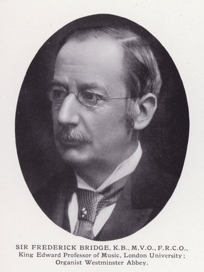 Prominent Men of London: Sir Frederick Bridge (foto a p/b) de English Photographer