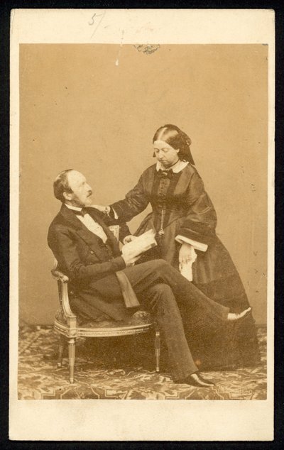 Rainha Vitória e Príncipe Albert de English Photographer