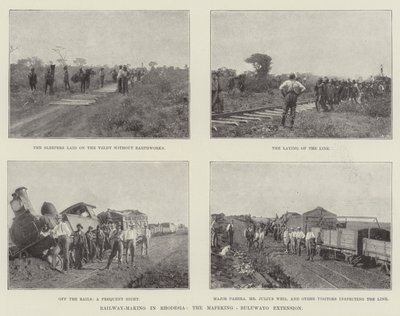 Construção de ferrovias na Rodésia, a Extensão Mafeking-Buluwayo de English Photographer