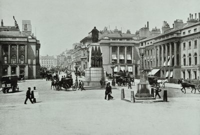 Regent Street, Westminster LB: Lugar de Waterloo olhando para Regent Street, 1896 de English Photographer