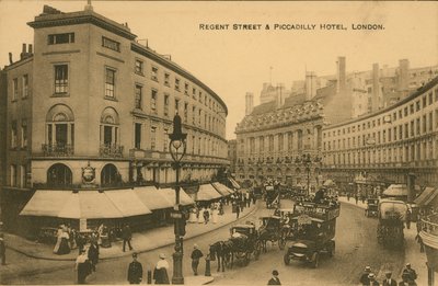 Regent Street e Piccadilly Hotel, Londres de English Photographer