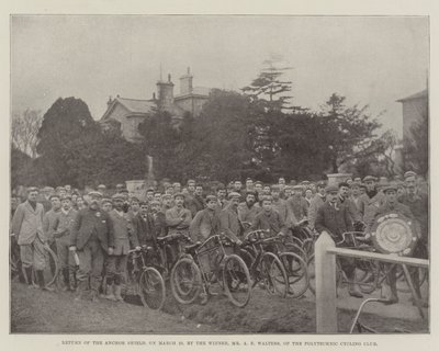 Retorno do Escudo de Âncora, no dia 23 de março, pelo Vencedor, Sr. AE Walters, do Clube de Ciclismo Politécnico de English Photographer
