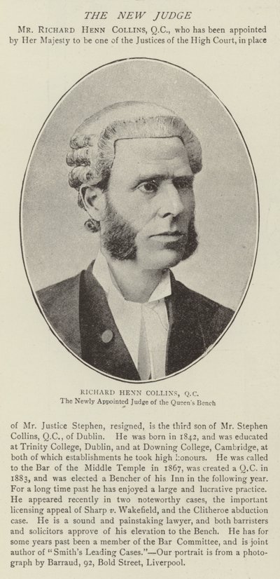 Richard Henn Collins, QC de English Photographer