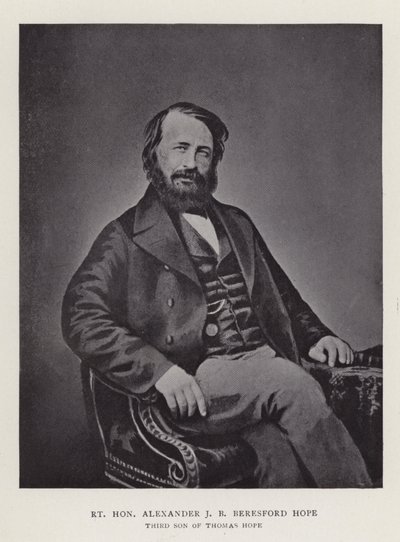 Excelentíssimo Senhor Alexander JB Beresford Hope, terceiro filho de Thomas Hope de English Photographer