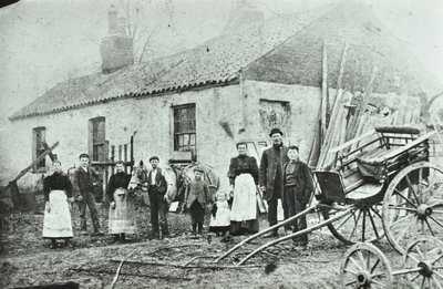 Saint Gothard Road: casas de fazenda, 1880 de English Photographer