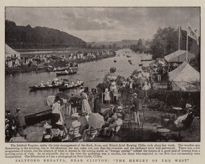 Regata de Saltford, perto de Clifton, a Henley do oeste de English Photographer