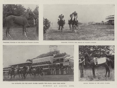 Cenas em Ascot, 1901 de English Photographer