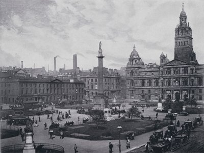 Escócia: Glasgow, George Square (foto a p/b) de English Photographer