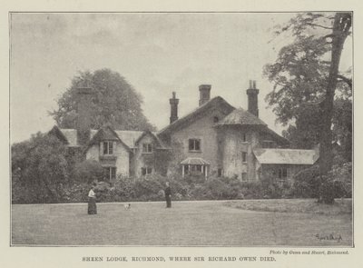 Sheen Lodge, Richmond, onde Sir Richard Owen morreu de English Photographer