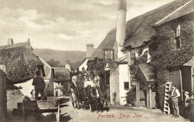 Ship Inn, Porlock (foto a p/b) de English Photographer