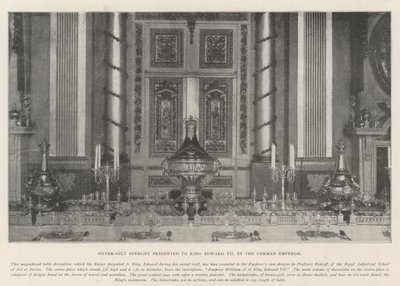 Silver-Gilt Epergne apresentado ao rei Edward VII pelo imperador alemão de English Photographer