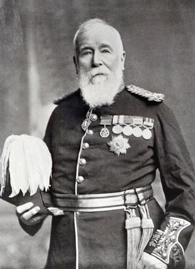 Sir Harry Burnett Lumsden (foto a p/b) de English Photographer