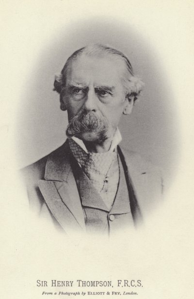 Sir Henry Thompson, FRCS (fotografia a preto e branco) de English Photographer