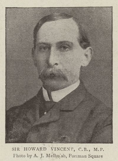Sir Howard Vincent, CB, MP de English Photographer