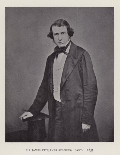 Sir James Fitzjames Stephen, Baronete, 1857 de English Photographer