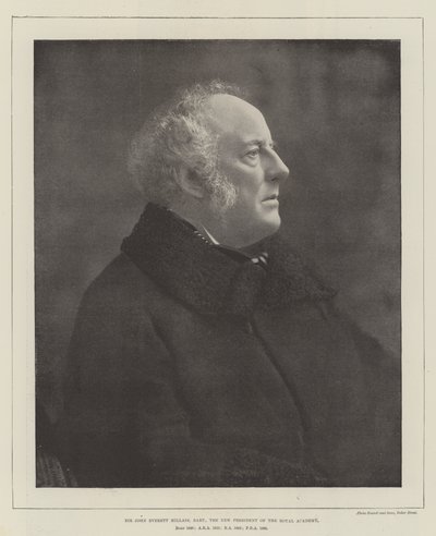 Sir John Everett Millais, Baronete, o novo presidente da Royal Academy de English Photographer