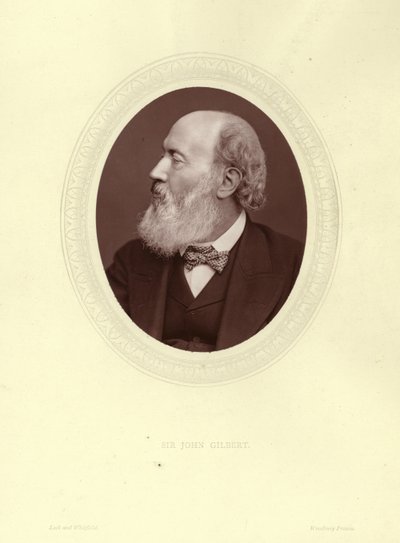 Sir John Gilbert, artista inglês, ilustrador e gravador de English Photographer