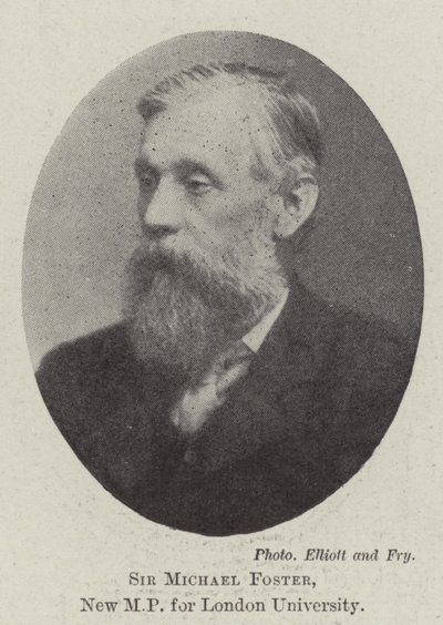 Sir Michael Foster, novo parlamentar da Universidade de Londres de English Photographer