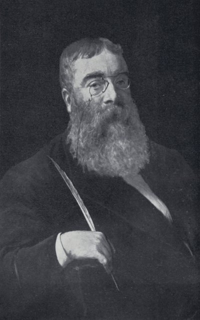 Sir Walter Besant (foto a p/b) de English Photographer