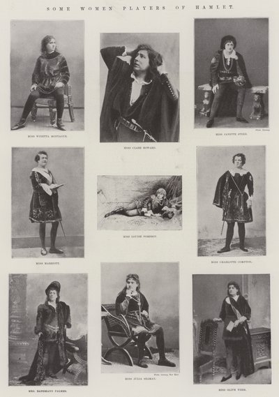 Algumas mulheres jogadores de Hamlet de English Photographer
