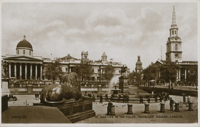 St Martins nos campos, Trafalgar Square, Londres de English Photographer