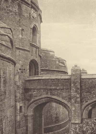Castelo de St Mawes, a Porta de Entrada (fotografia a preto e branco) de English Photographer