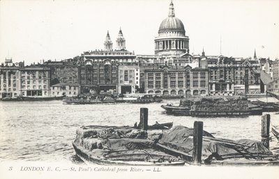 St Pauls Cathedral do rio Tamisa de English Photographer