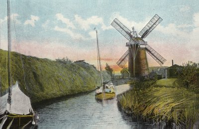 Staithe e Mill, Horsey Dyke de English Photographer