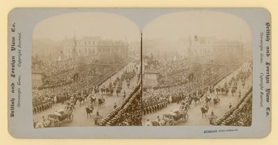 Impressão estereográfica do Jubileu de Diamante da Rainha Victorias de English Photographer