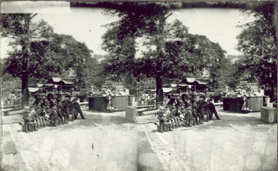 Imagem estereoscópica das Stalless Park Stalls de English Photographer