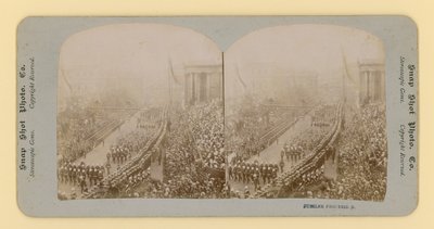 Cópia estereoscópica do jubileu de diamante da rainha Victorias, 28 de junho de 1897 de English Photographer