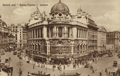 Strand e Gaiety Theatre, em Londres de English Photographer
