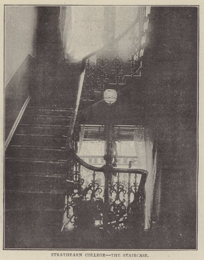 Colégio Strathearn, a Escadaria (gravura) de English Photographer