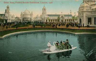 Swan Boat, Exposição Franco-Britânica, Londres, 1908 de English Photographer