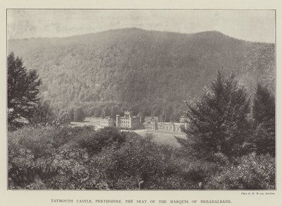 Castelo de Taymouth, Perthshire, a sede do Marquês de Breadalbane de English Photographer