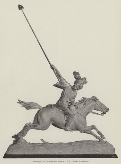 Troféu do Desafio da Tenda para a Cavalaria Indiana de English Photographer