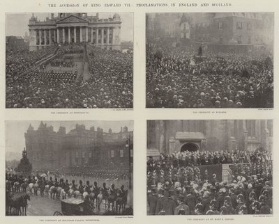 A adesão do rei Edward VII, Proclamações na Inglaterra e na Escócia de English Photographer