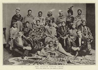 O coral nativo africano, que cantou antes de HM a rainha em Osborne de English Photographer
