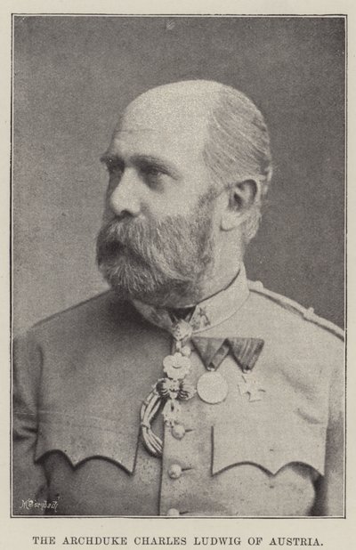 O arquiduque Charles Ludwig da Áustria de English Photographer