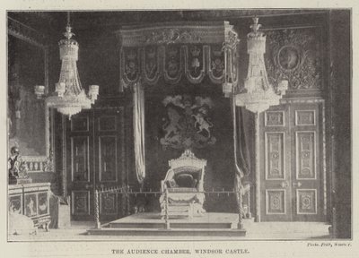The Audience Chamber, Castelo de Windsor de English Photographer