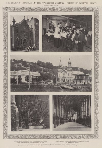A crença em milagres no século XX, cenas de curas de renome de English Photographer