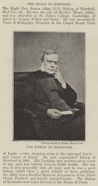 O bispo de Hereford de English Photographer
