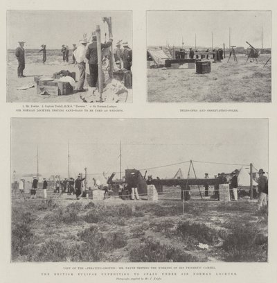 A expedição britânica do Eclipse à Espanha sob Sir Norman Lockyer de English Photographer