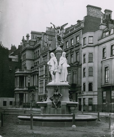 A, marrom, chafariz, pista parque, londres de English Photographer