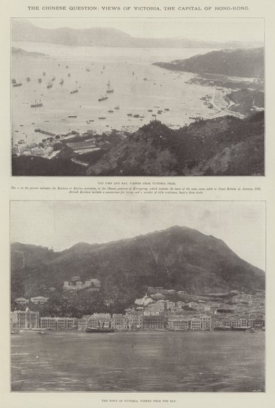 A Questão Chinesa, Vistas de Victoria, a Capital de Hong-Kong de English Photographer