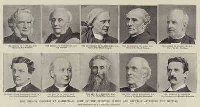 O Congresso da Igreja em Birmingham, Alguns dos Principais Clérigos e Autoridades presentes na Reunião de English Photographer
